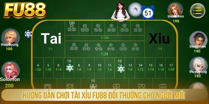 Hướng Dẫn Chơi Tài Xỉu Fu88 Đổi Thưởng Cho Người Mới