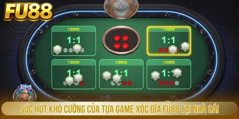 Sức hút khó cưỡng của tựa game xóc đĩa FU88 tại nhà cái